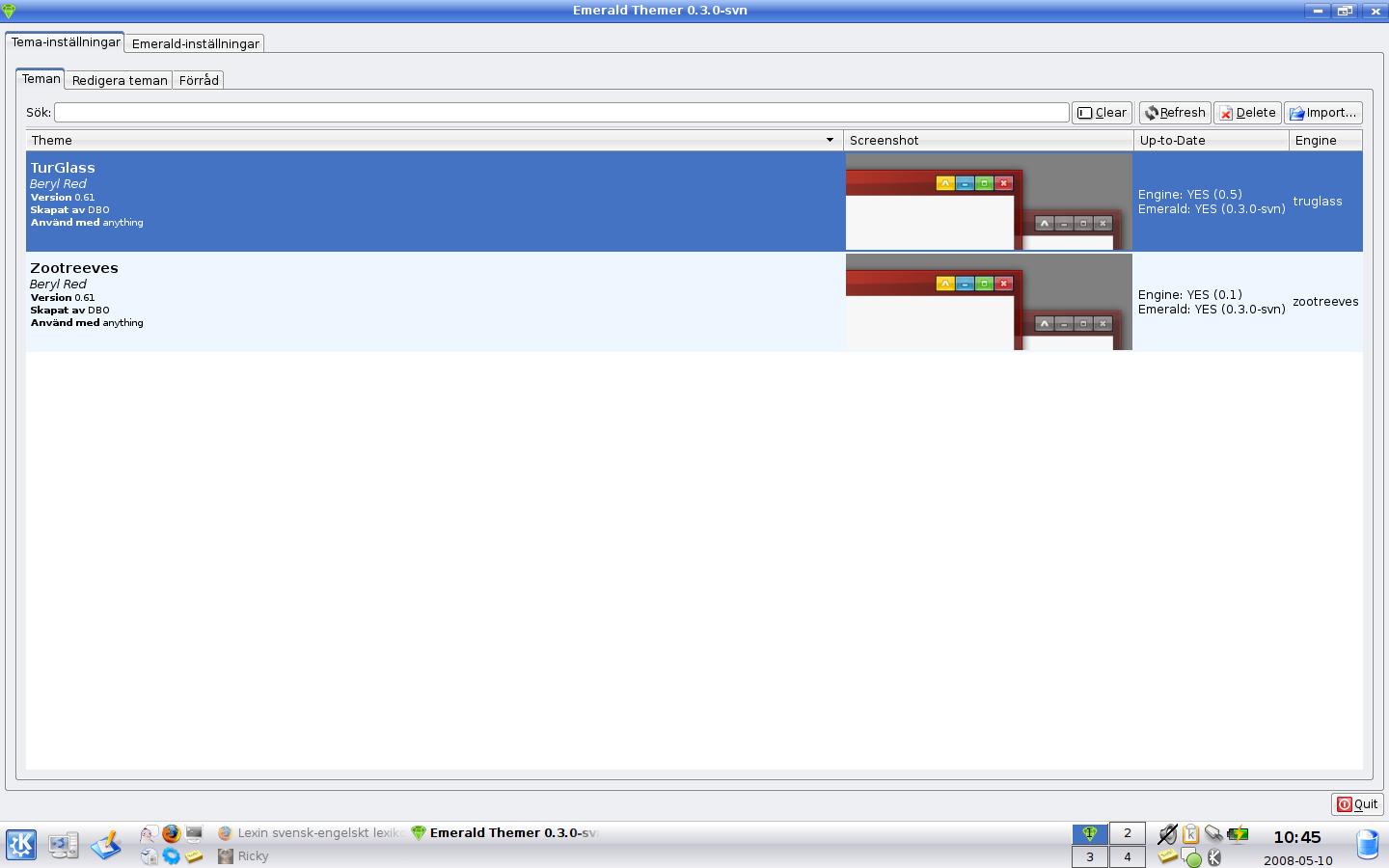 Emerald Theme Manager