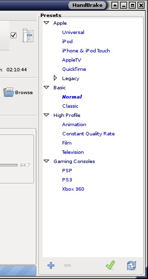 Handbrake_presets