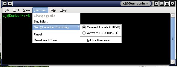 select char encode
